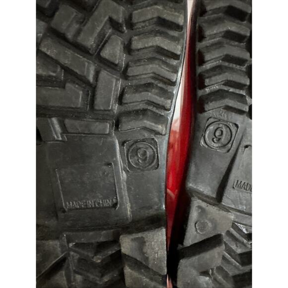 MINNIE MOUSE Rain Boots Girl’s Size 9 Disney Junior Red And White Polka Dot - Picture 14 of 15